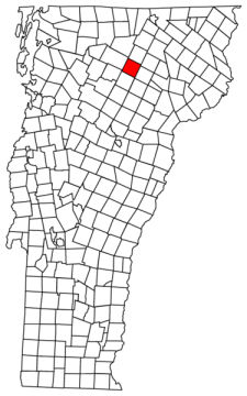 Craftsbury Location map