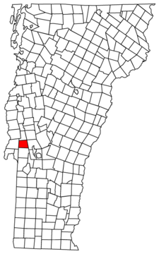 Hubbardton Location map