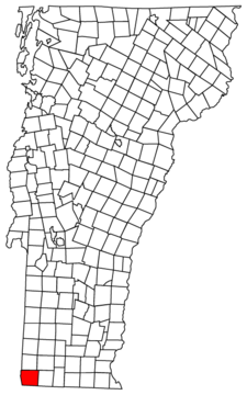 Pownal Location map